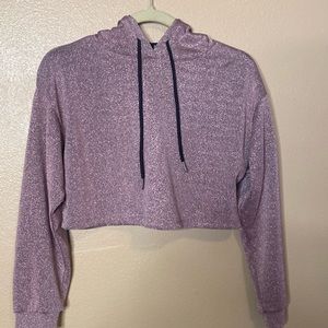 Sparkling cropped hoodie. Lightweight size small.